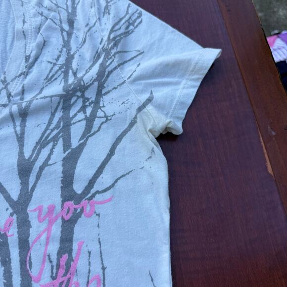 Billabong Women's Graphic Tee - Gray/Pink - Size Large - Picture 5 of 5